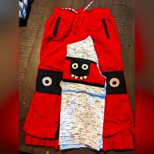 Boys Wonder Nation Monster Long Sleeve and Sweatpants 3T Red Matching Set